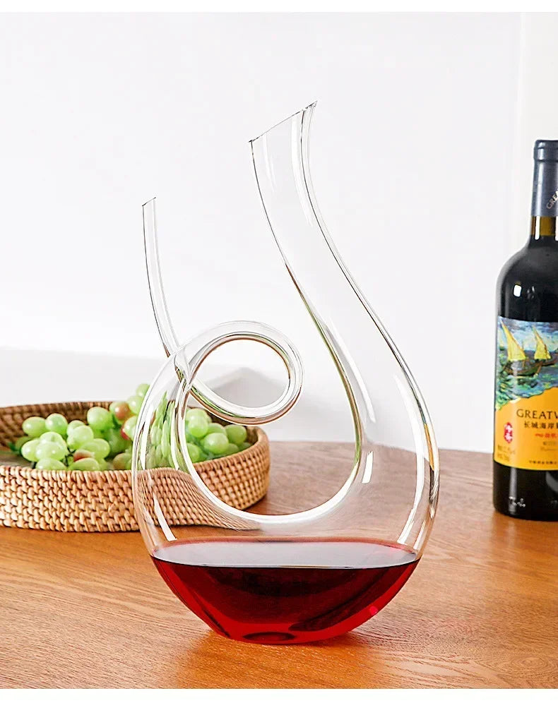 Svanen – Lyxig Kristallkaraff för Rött Vin (1500ml)