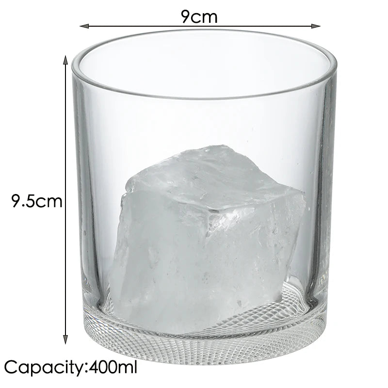 1PCS Whiskey Glass, Old Fashioned Rocks Glasses Tumblers, Glassware for Cocktail Scotch, Bourbon, Gin, Voldka, Brandy