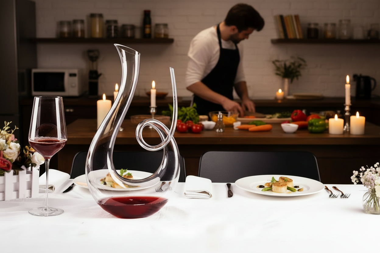 Svanen – Lyxig Kristallkaraff för Rött Vin (1500ml)