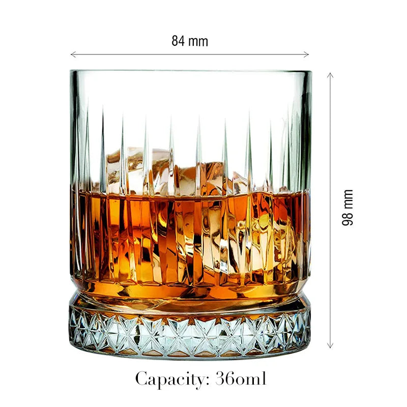 1PCS Whiskey Glass, Old Fashioned Rocks Glasses Tumblers, Glassware for Cocktail Scotch, Bourbon, Gin, Voldka, Brandy
