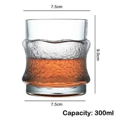1PCS Whiskey Glass, Old Fashioned Rocks Glasses Tumblers, Glassware for Cocktail Scotch, Bourbon, Gin, Voldka, Brandy