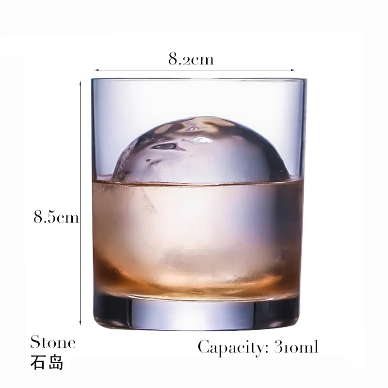 1PCS Whiskey Glass, Old Fashioned Rocks Glasses Tumblers, Glassware for Cocktail Scotch, Bourbon, Gin, Voldka, Brandy