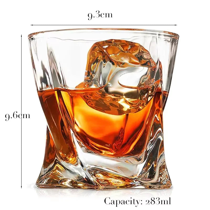 1PCS Whiskey Glass, Old Fashioned Rocks Glasses Tumblers, Glassware for Cocktail Scotch, Bourbon, Gin, Voldka, Brandy