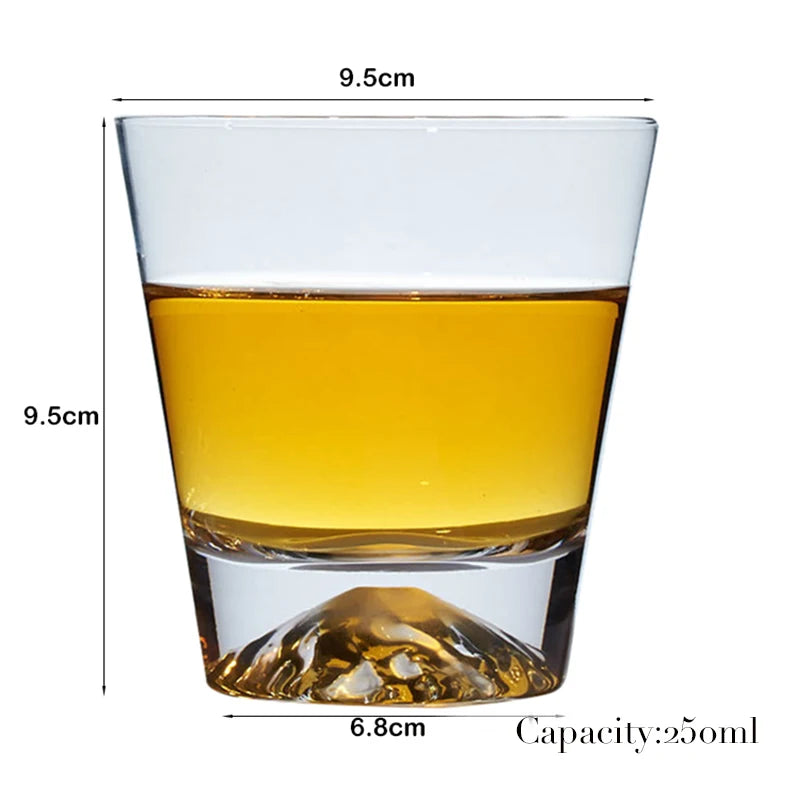 1PCS Whiskey Glass, Old Fashioned Rocks Glasses Tumblers, Glassware for Cocktail Scotch, Bourbon, Gin, Voldka, Brandy