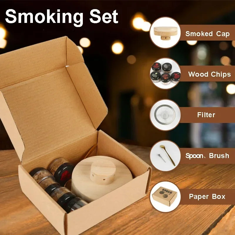 Mini Cocktail Smoker Set - Ger drinken mer aromer med 5 olika smaker